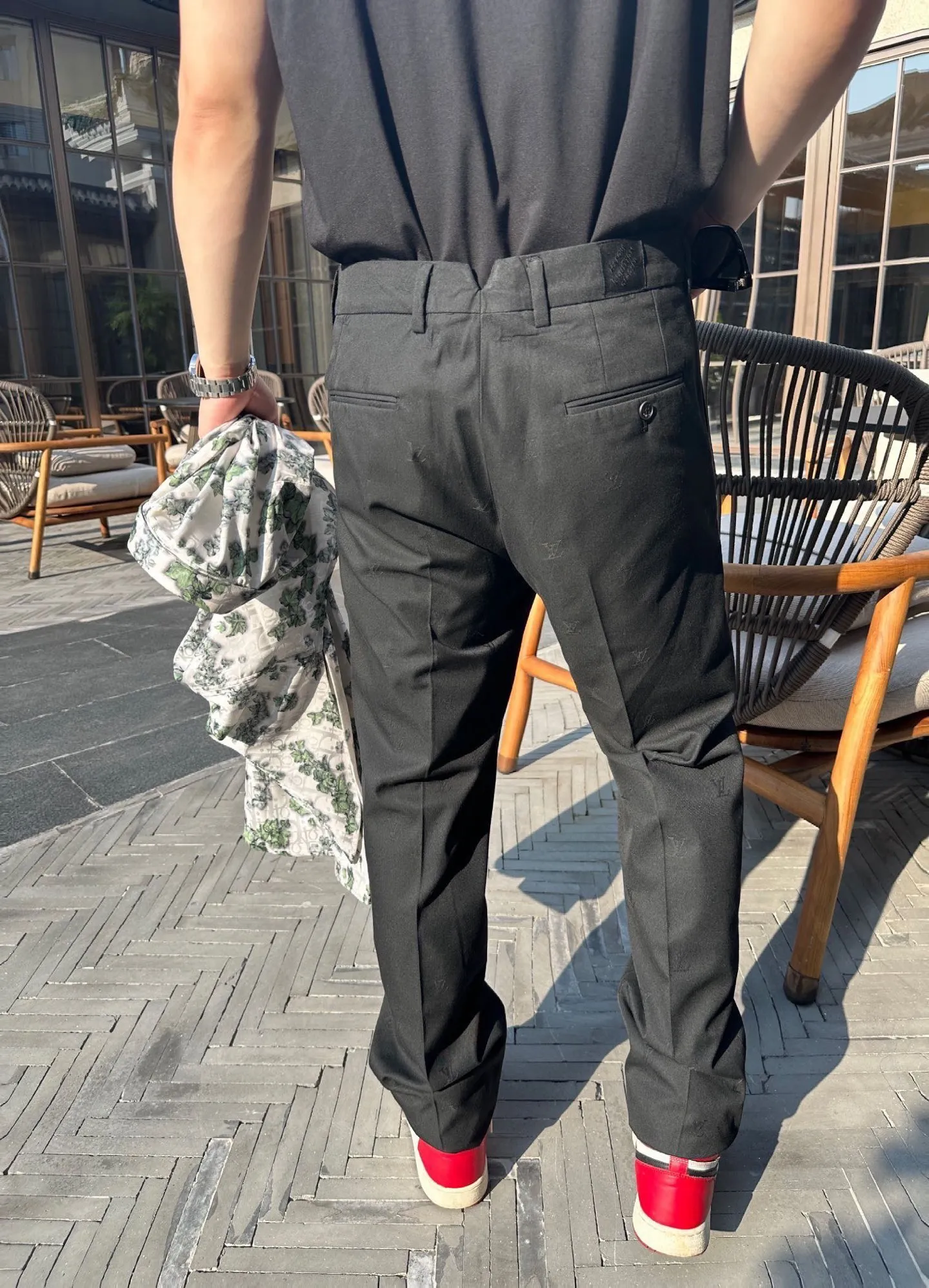 Louis Vuitton/Louis Vuitton 25ss full-frame presbyopia jacquard suit trousers